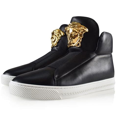 versace 2016 high top trainer|Versace shoes.